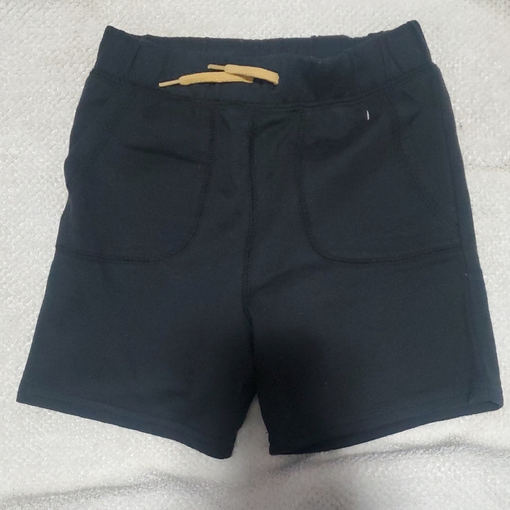 Marvel Kids Black Swim Trunks with Yellow Drawstring